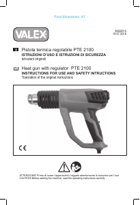 Manual Valex PTE2100 Heat Gun