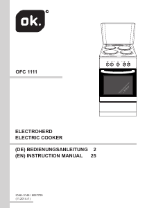 Handleiding OK OFC 1111 Fornuis