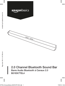 Manual AmazonBasics B01EK7TEL4 Speaker