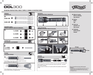 Manual de uso Walther ODL 300 Linterna