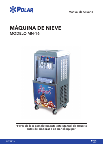Manual de uso Polar MN-16 Máquina de helados