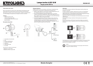 Mode d’emploi Kryolights NX2369-675 Lampe de poche