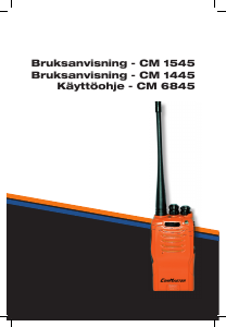 Käyttöohje ComMaster CM 1445 Kannettava radiopuhelin