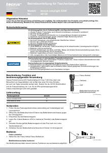 Bedienungsanleitung Tecxus EasyLight X200 Taschenlampe