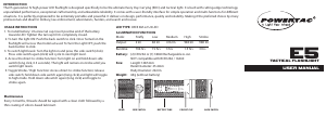 Handleiding PowerTac E5 Zaklamp