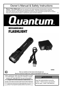 Manual Quantum 63932 Flashlight