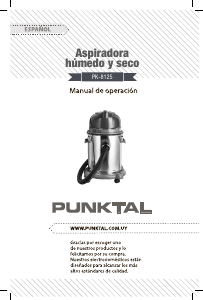 Manual de uso Punktal PK-8125 Aspirador