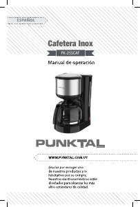 Manual de uso Punktal PK-255CAF Máquina de café