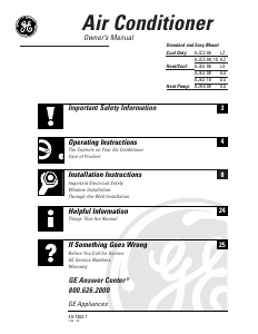 Manual GE AJES08ASM1 Air Conditioner