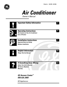 Manual GE AQV06LAM1 Air Conditioner