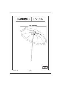 Brugsanvisning JYSK Sandnes Parasol