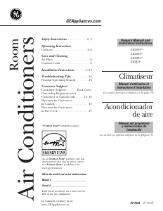 Mode d’emploi GE AKM18DNT1 Climatiseur