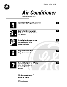 Manual GE AQV05LAM2 Air Conditioner