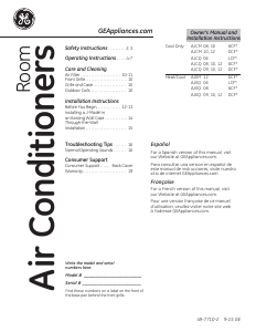 Mode d’emploi GE AJCM10ACFH1 Climatiseur