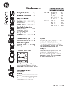 Manual GE AJCQ06LCEQ2 Air Conditioner