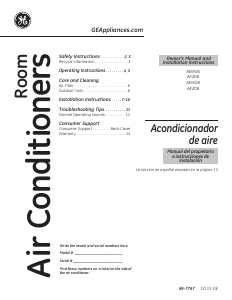 Manual GE AEZ08LVQ1 Air Conditioner