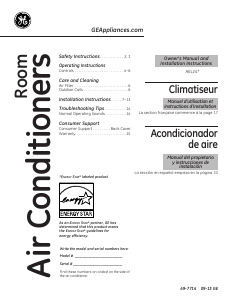 Manual GE AEL24DQL1 Air Conditioner