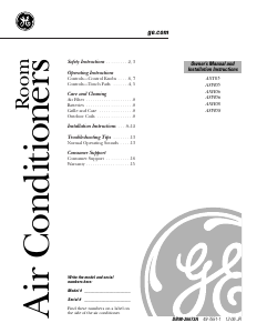 Manual GE ASW08FKS1 Air Conditioner