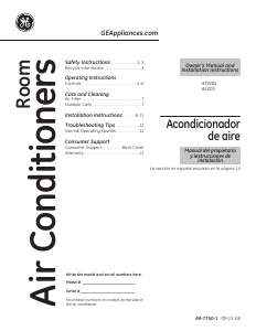 Manual GE AEW05LVL1 Air Conditioner