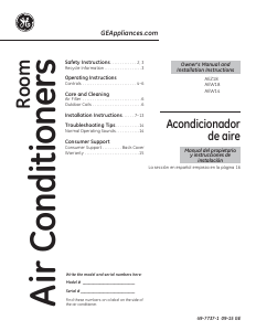 Manual de uso GE AEW14ATL1 Aire acondicionado