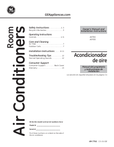 Manual de uso GE AET05LTQ1 Aire acondicionado