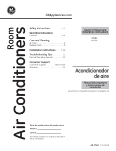 Manual GE AEL05LVW1 Air Conditioner