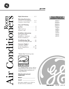 Manual GE ASQ10AKS1 Air Conditioner