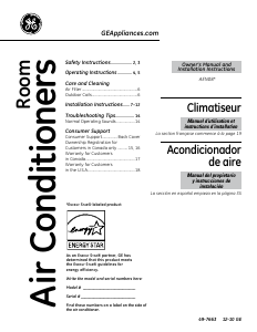 Mode d’emploi GE AEN08LPQ1 Climatiseur