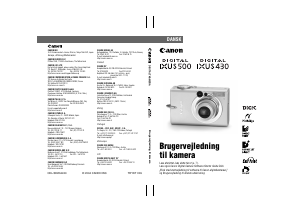 Brugsanvisning Canon IXUS 430 Digitalkamera
