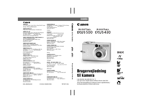 Brugsanvisning Canon IXUS 500 Digitalkamera