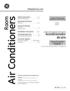 Manual GE AEV05LTQ1 Air Conditioner