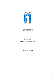Manual LevelOne PLI-2040 Powerline Adapter