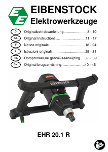 Brugsanvisning Eibenstock EHR 20.1 R Cementblander