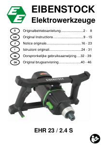 Manuale Eibenstock EHR 23/2.4 S Miscelatore per cemento
