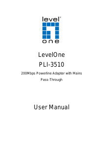 Manual LevelOne PLI-3510 Powerline Adapter