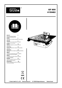 Manuale Güde GF 600 Tagliapiastrelle