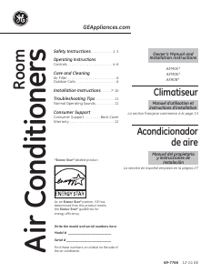 Mode d’emploi GE AEM06LTQ1 Climatiseur