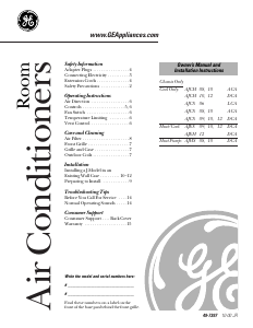Manual GE AJES12DCAM1 Air Conditioner