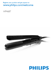 Manuale Philips HP4687 Piastra per capelli