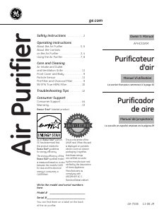 Mode d’emploi GE AFHC32AM01 Purificateur d'air