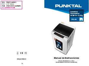 Manual de uso Punktal PK-06 Lavadora