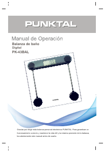 Manual de uso Punktal PK-43BAL Báscula