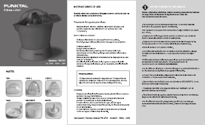 Manual de uso Punktal PK-9701 Exprimidor de cítricos