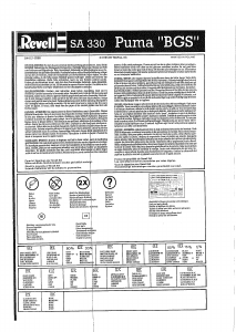 Manual de uso Revell set 04412 Helicopters Eurocopter SA330 J Puma