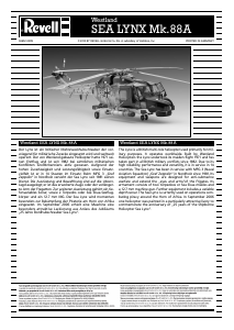 Manual de uso Revell set 04652 Helicopters Westland Sea Lynx Mk88A