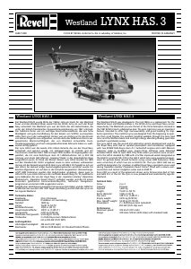 Manual de uso Revell set 04837 Helicopters Westland Lynx HAS.3