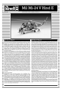 Manual de uso Revell set 04839 Helicopters Mil Mi-24V Hind E