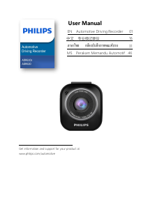 Manual Philips ADR62X1 Action Camera