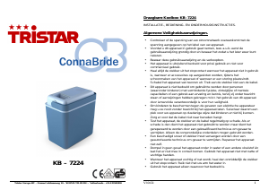 Bedienungsanleitung Tristar KB-7224 Kühlbox