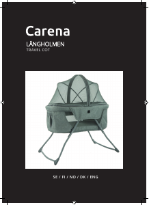 Handleiding Carena LANGHOLMEN Babybed